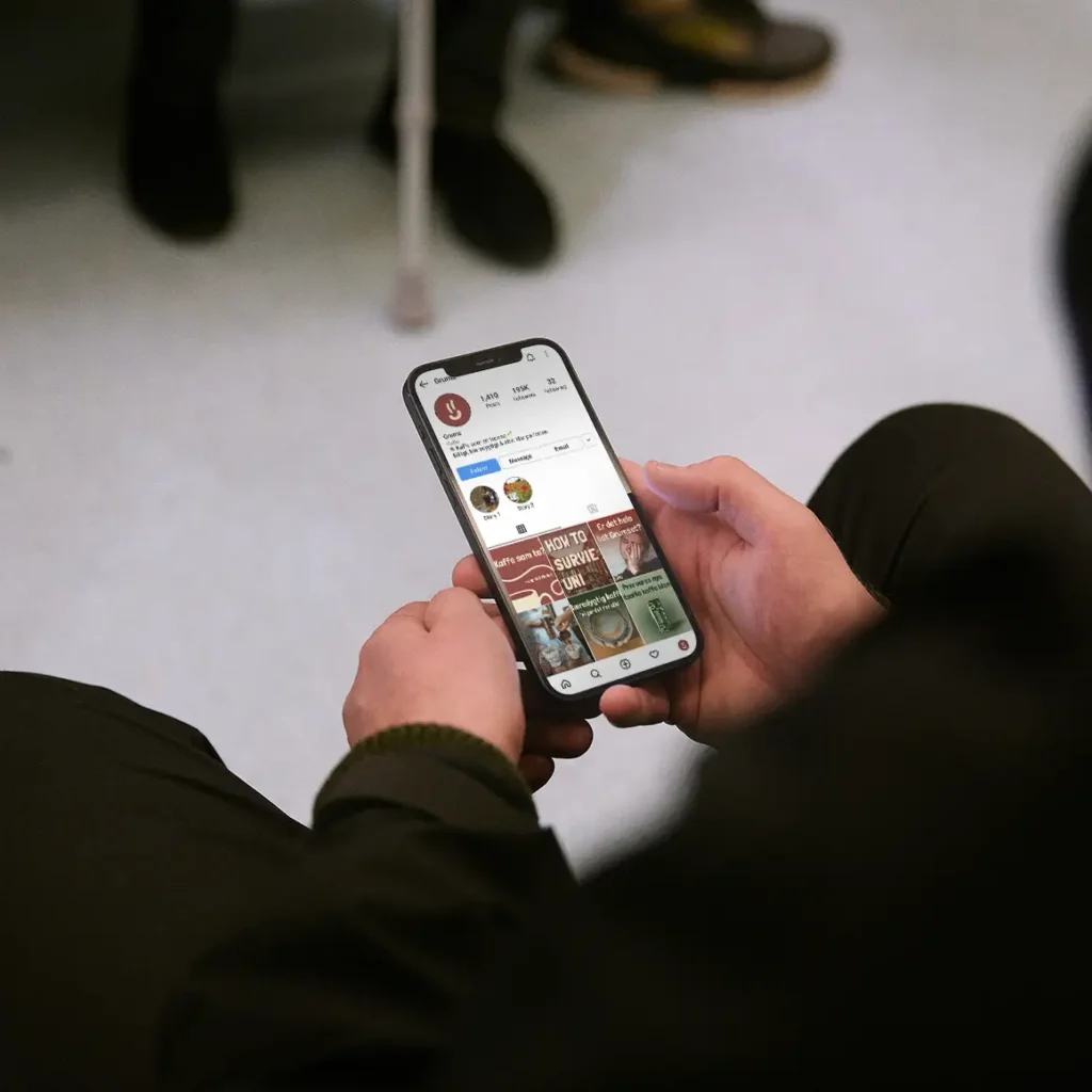 billede af en som er inde på Grumses instagram-profil